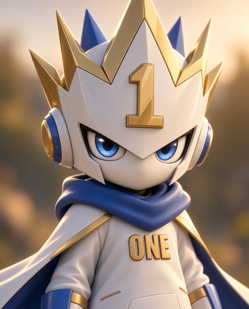 $ONE crowned portrait in golden light