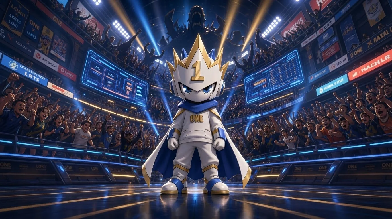 $ONE mascot in a stadium