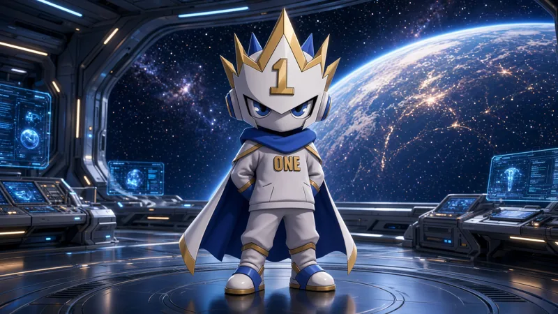 $ONE on a starship bridge overlooking Earth